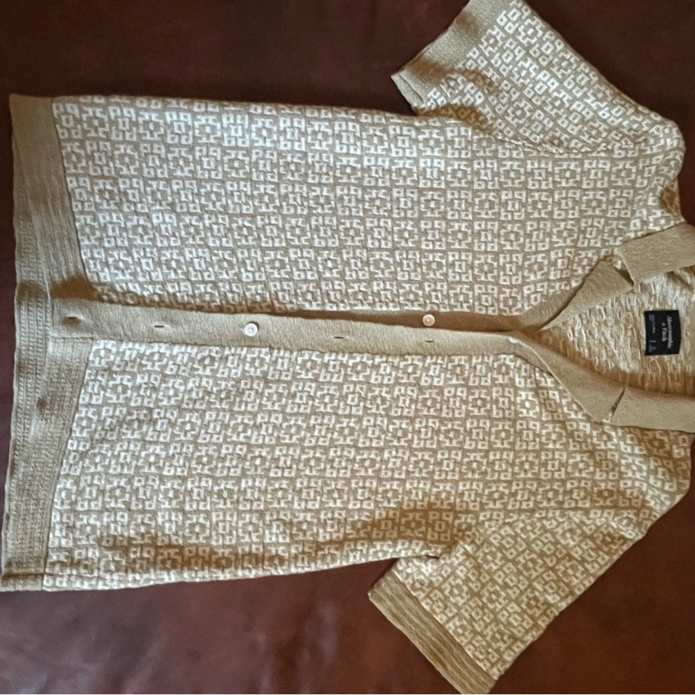 Abercrombie & Fitch Textured Beige Cardigan